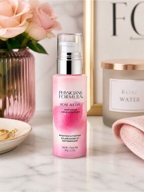 Physicians Formula Rosé All Day Moisturizer Pink Glow Hydrating Face Cream New